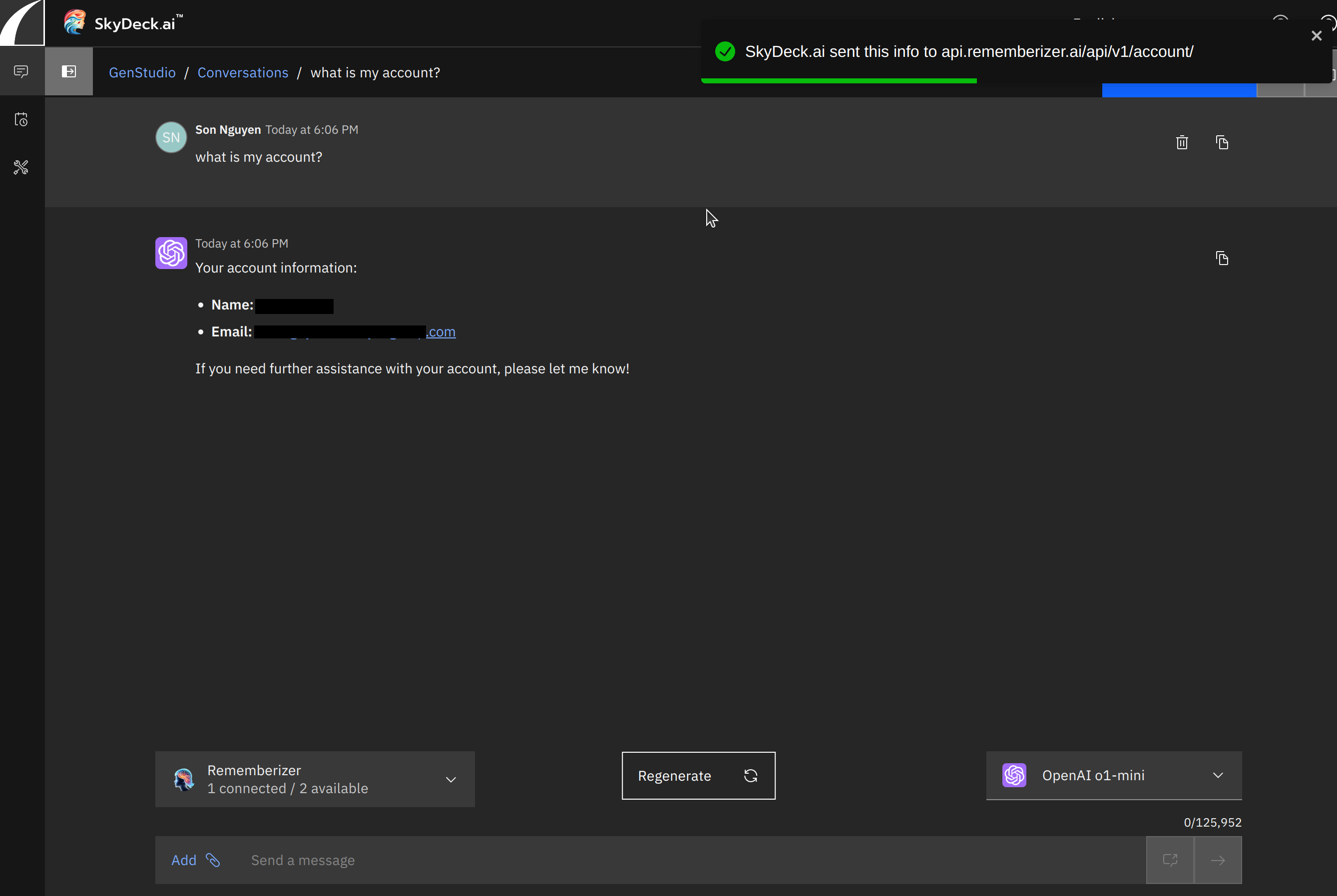rememberizer improves responses
